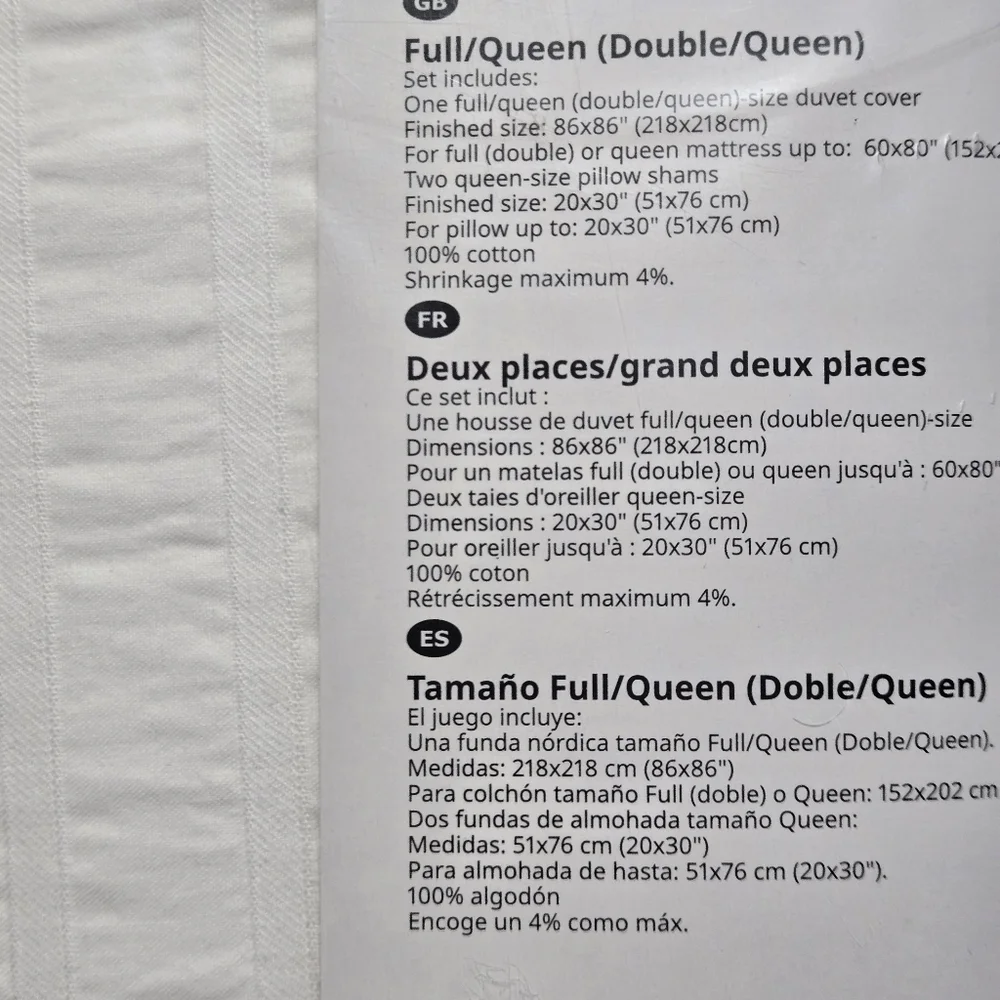 OFELIA VASS Duvet cover & pillowcases, Full/Queen (Double)